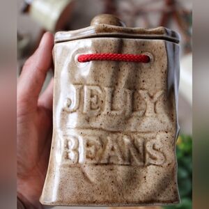 Speckled Tan Jelly Beans Jar